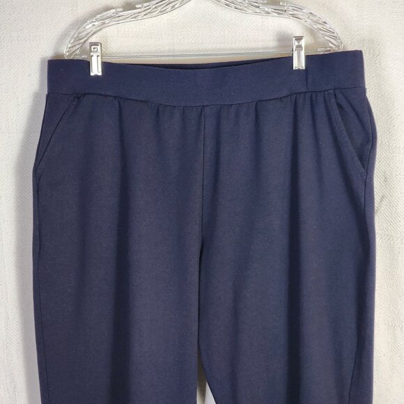 Croft & Barrow Dark Navy Cotton Poly Span Pull on Stretch Capri Pants Size XXL - Picture 4 of 16